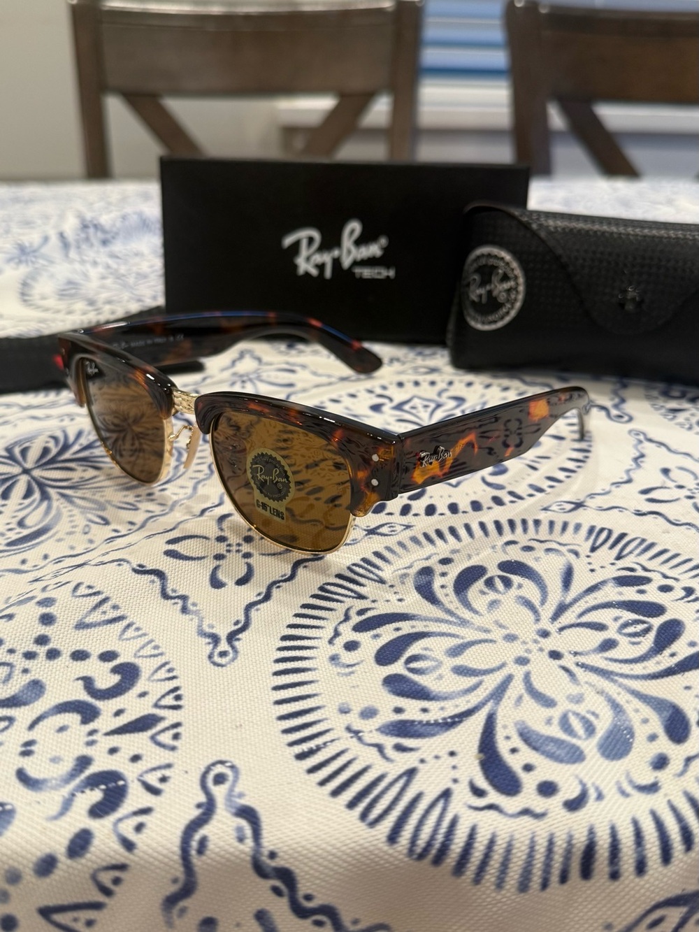 Ray-Ban ClubMaster Tortoiseshell Sunglasses (Brand New!!)